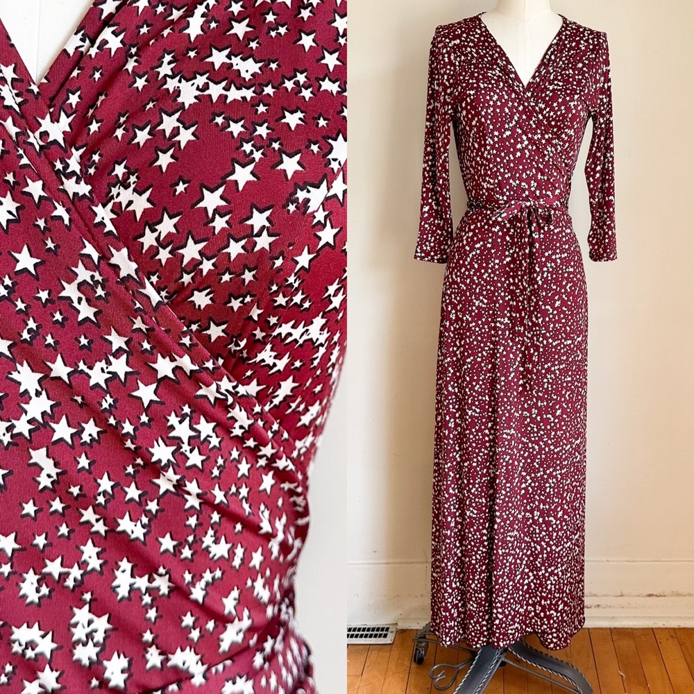⭐️3/$30⭐️ Stockholms Klänningsfabrik Star Print Stretch Jersey Wrap Mixi…